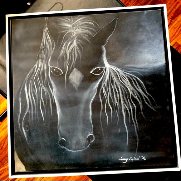24x24 oil painting framed